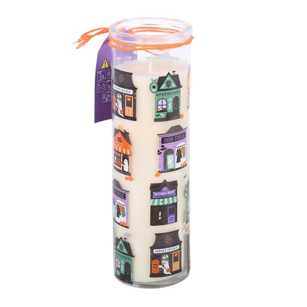 Something Different - Spooky Street Pumpkin Cinnamon Roll Tube Scented Candle - Multicolours